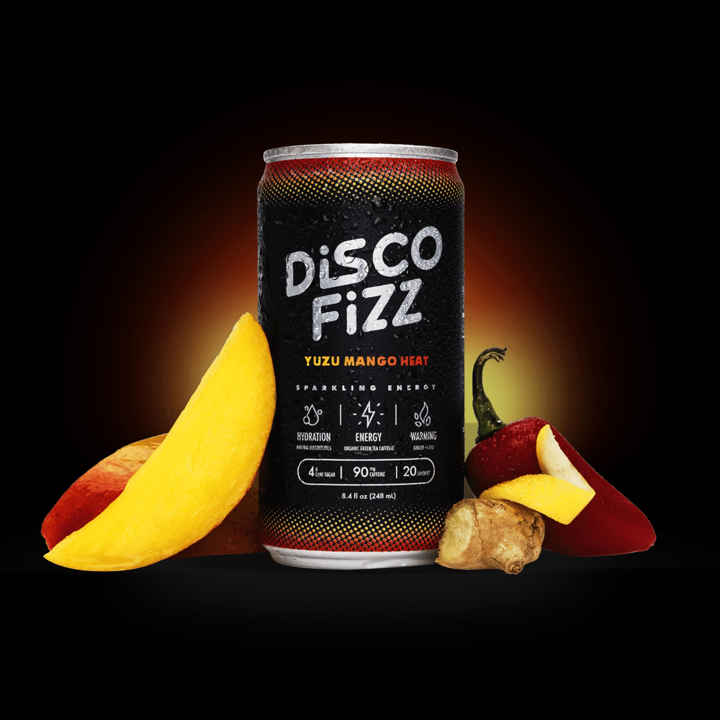 Disco Fizz Yuzu Mango Heat - 4pk